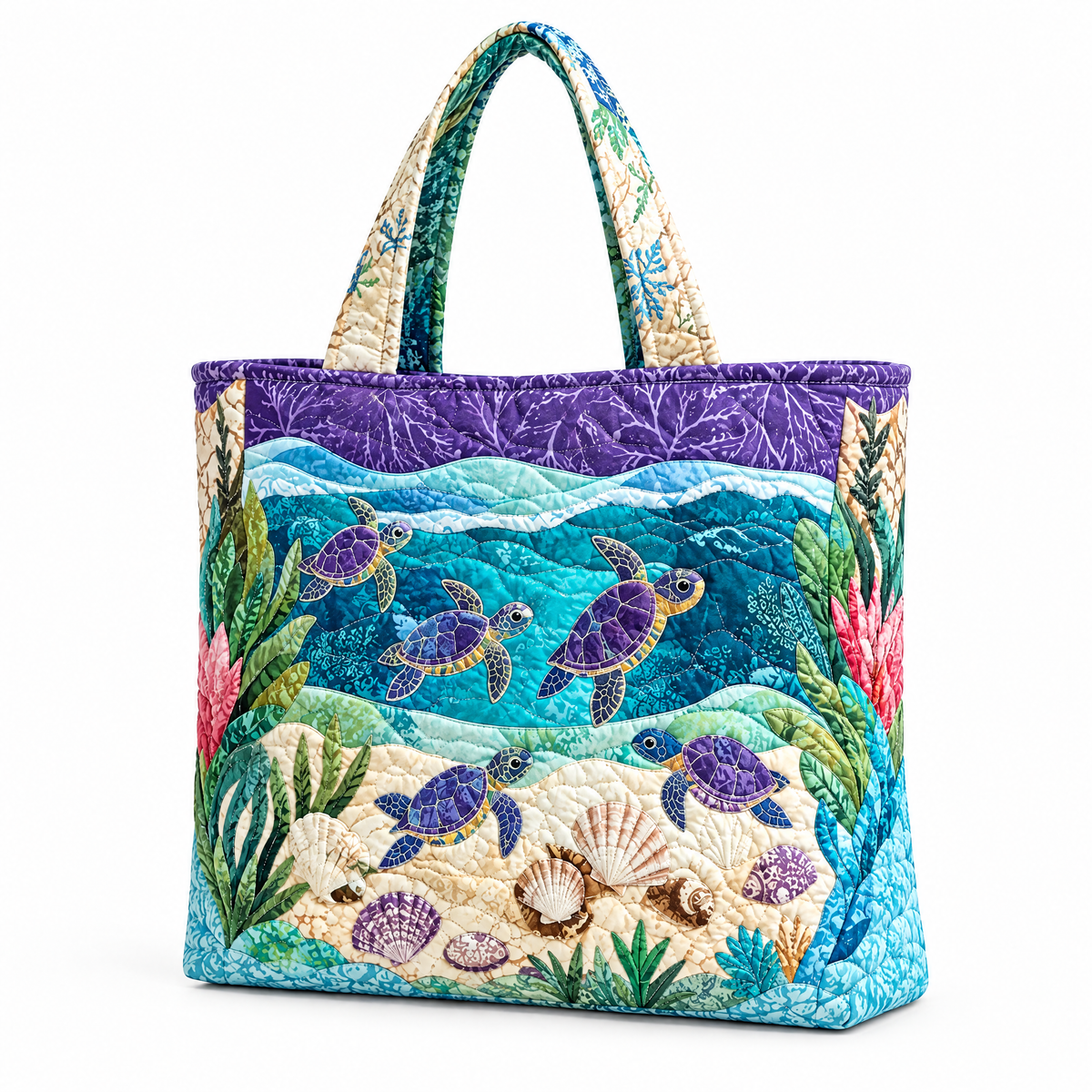 Purple Reef Turtle Bag